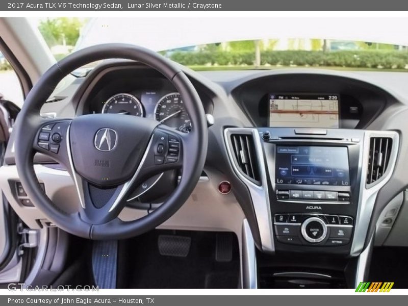 Lunar Silver Metallic / Graystone 2017 Acura TLX V6 Technology Sedan