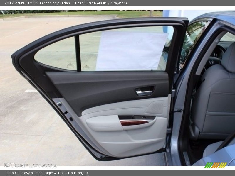 Lunar Silver Metallic / Graystone 2017 Acura TLX V6 Technology Sedan