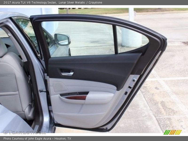 Lunar Silver Metallic / Graystone 2017 Acura TLX V6 Technology Sedan