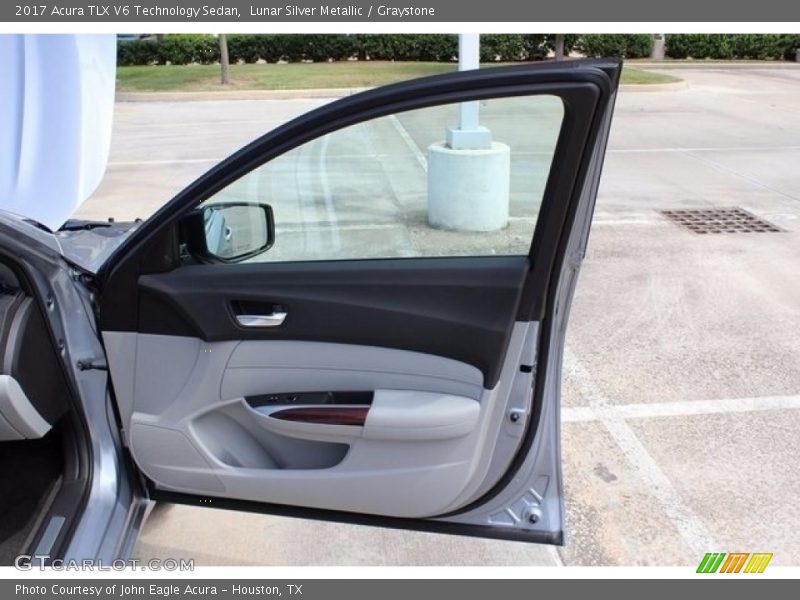 Lunar Silver Metallic / Graystone 2017 Acura TLX V6 Technology Sedan