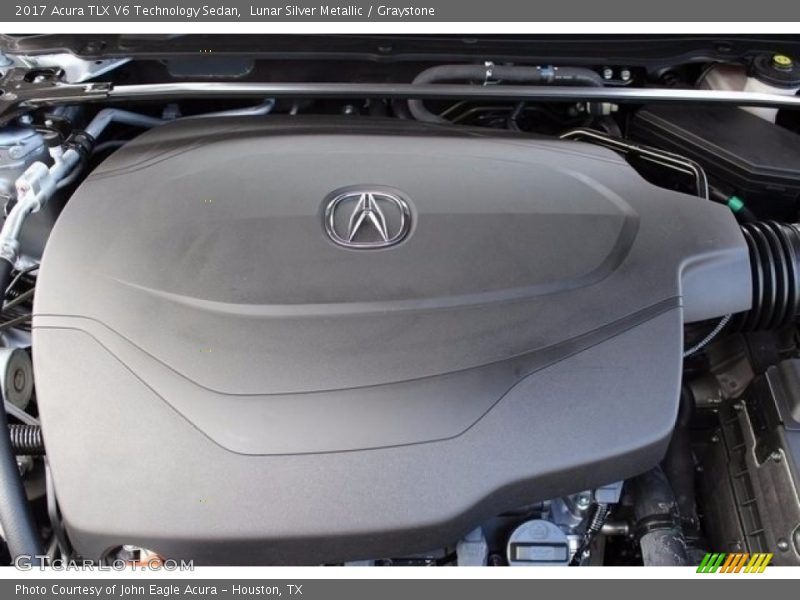 Lunar Silver Metallic / Graystone 2017 Acura TLX V6 Technology Sedan