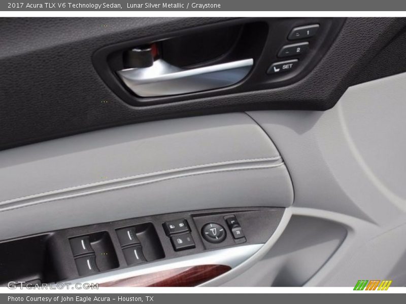 Lunar Silver Metallic / Graystone 2017 Acura TLX V6 Technology Sedan