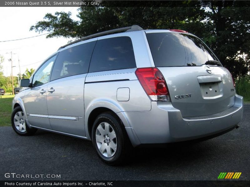 Silver Mist Metallic / Gray 2006 Nissan Quest 3.5 S