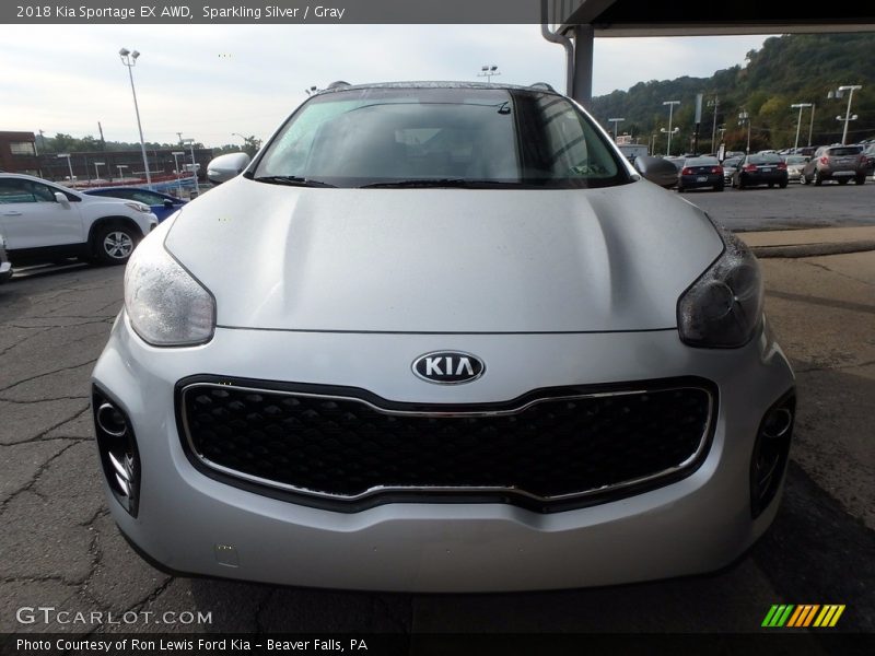 Sparkling Silver / Gray 2018 Kia Sportage EX AWD