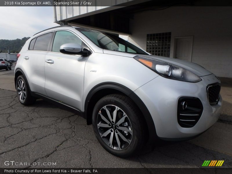 Sparkling Silver / Gray 2018 Kia Sportage EX AWD