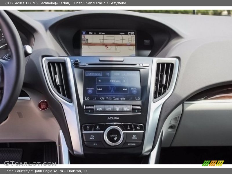 Lunar Silver Metallic / Graystone 2017 Acura TLX V6 Technology Sedan
