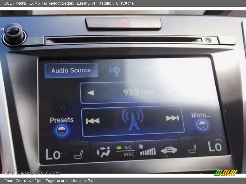 Lunar Silver Metallic / Graystone 2017 Acura TLX V6 Technology Sedan