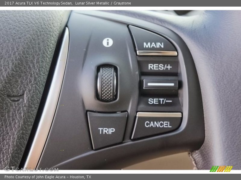 Lunar Silver Metallic / Graystone 2017 Acura TLX V6 Technology Sedan