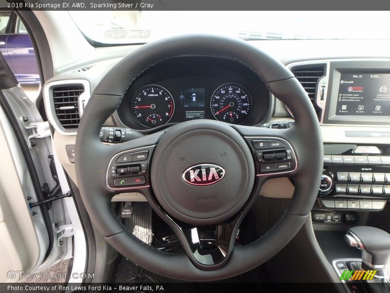 Sparkling Silver / Gray 2018 Kia Sportage EX AWD