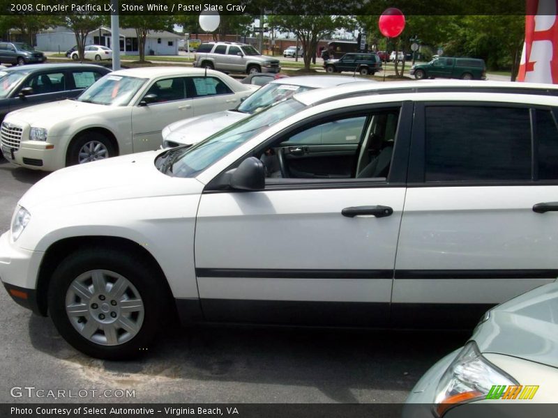 Stone White / Pastel Slate Gray 2008 Chrysler Pacifica LX