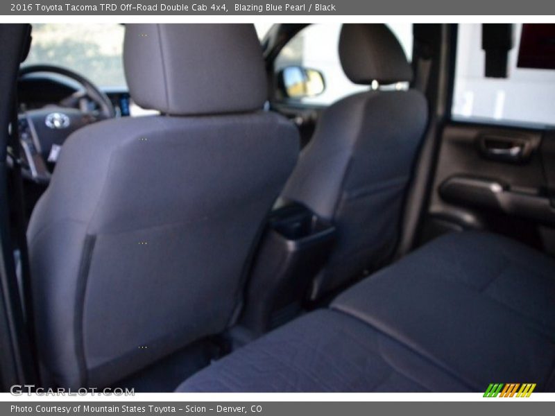 Blazing Blue Pearl / Black 2016 Toyota Tacoma TRD Off-Road Double Cab 4x4