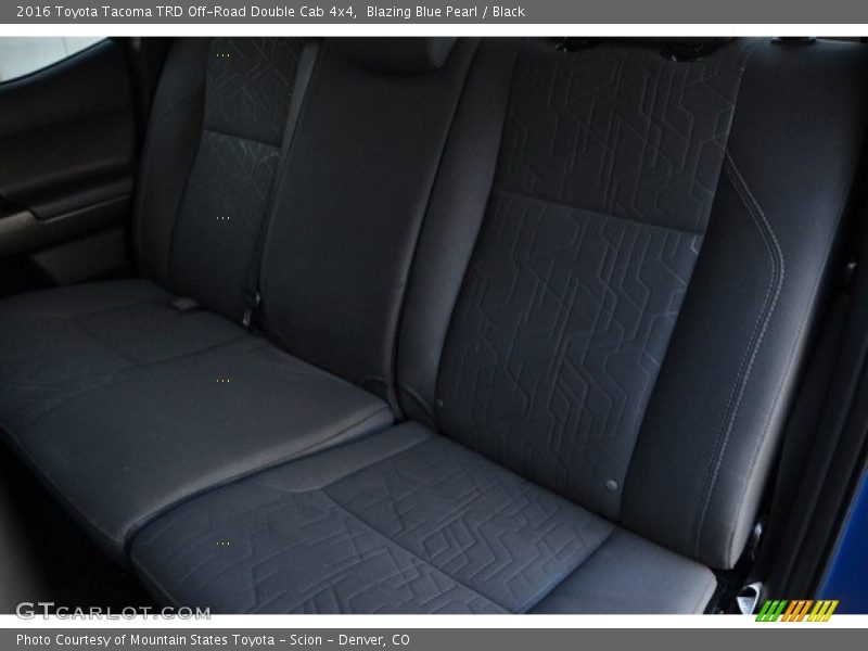 Blazing Blue Pearl / Black 2016 Toyota Tacoma TRD Off-Road Double Cab 4x4