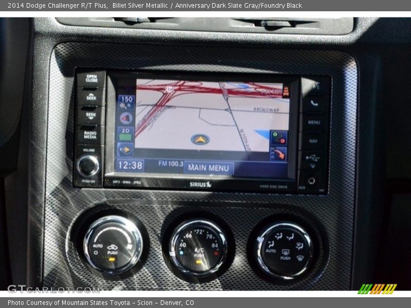 Billet Silver Metallic / Anniversary Dark Slate Gray/Foundry Black 2014 Dodge Challenger R/T Plus