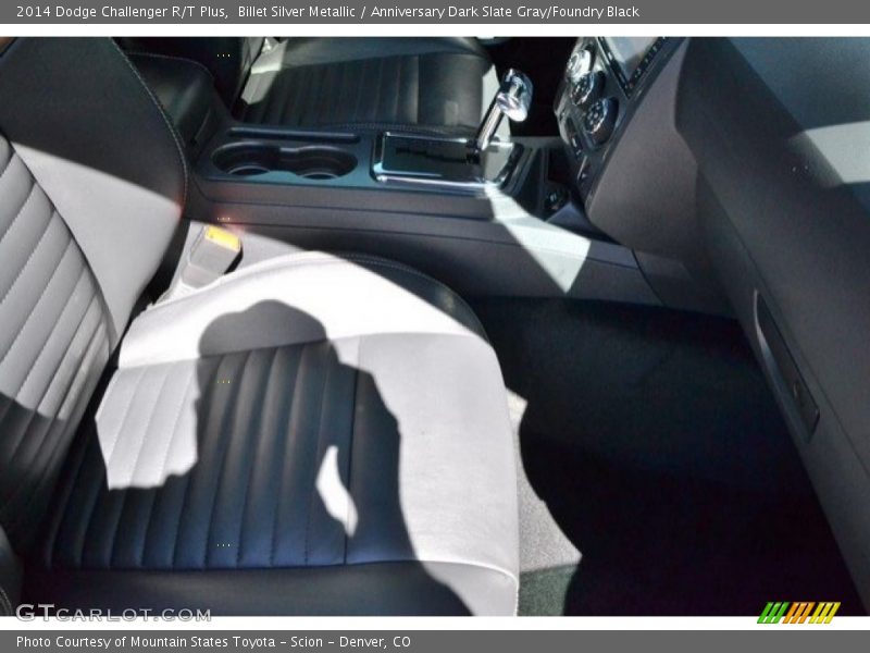 Billet Silver Metallic / Anniversary Dark Slate Gray/Foundry Black 2014 Dodge Challenger R/T Plus