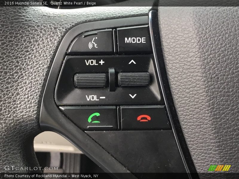 Quartz White Pearl / Beige 2016 Hyundai Sonata SE