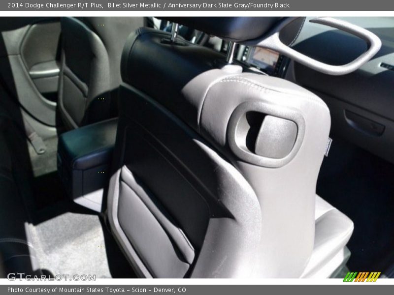 Billet Silver Metallic / Anniversary Dark Slate Gray/Foundry Black 2014 Dodge Challenger R/T Plus
