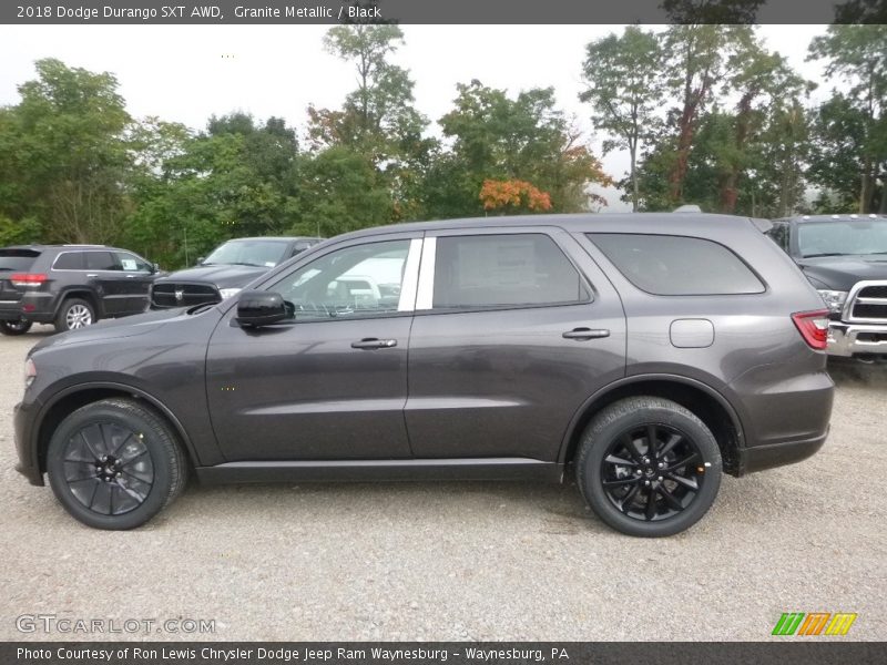 Granite Metallic / Black 2018 Dodge Durango SXT AWD