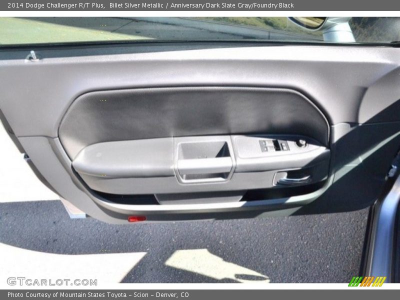 Billet Silver Metallic / Anniversary Dark Slate Gray/Foundry Black 2014 Dodge Challenger R/T Plus