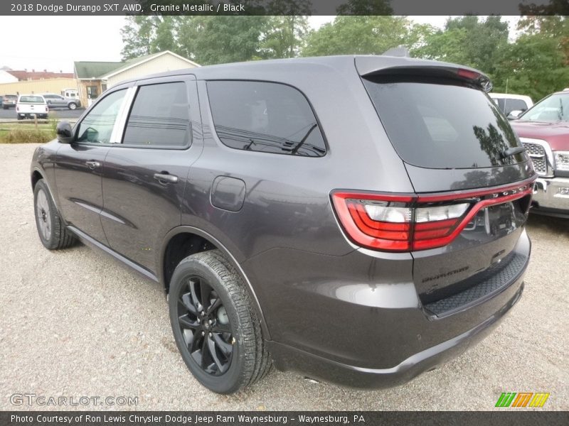 Granite Metallic / Black 2018 Dodge Durango SXT AWD