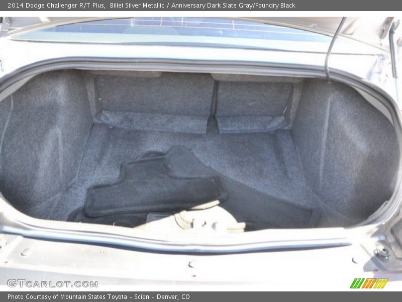 Billet Silver Metallic / Anniversary Dark Slate Gray/Foundry Black 2014 Dodge Challenger R/T Plus