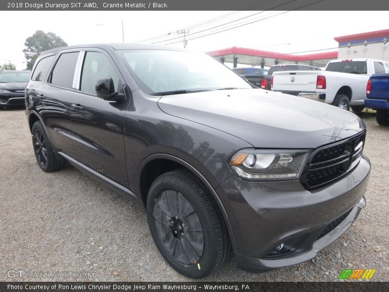Granite Metallic / Black 2018 Dodge Durango SXT AWD