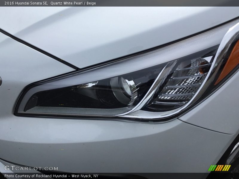 Quartz White Pearl / Beige 2016 Hyundai Sonata SE