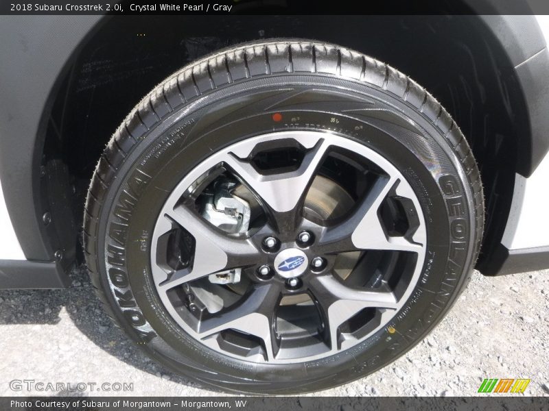 Crystal White Pearl / Gray 2018 Subaru Crosstrek 2.0i