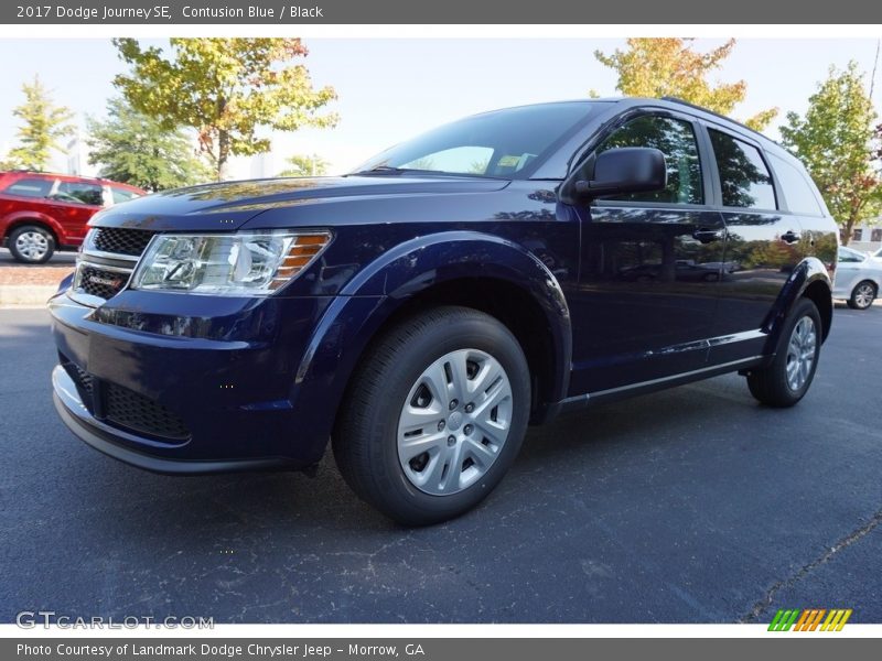 Contusion Blue / Black 2017 Dodge Journey SE