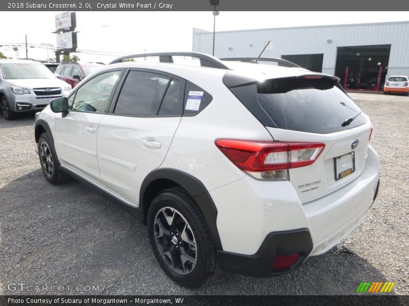 Crystal White Pearl / Gray 2018 Subaru Crosstrek 2.0i