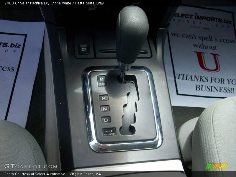 Stone White / Pastel Slate Gray 2008 Chrysler Pacifica LX