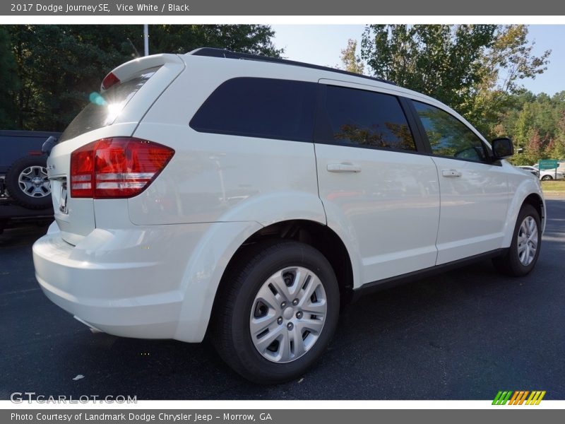 Vice White / Black 2017 Dodge Journey SE