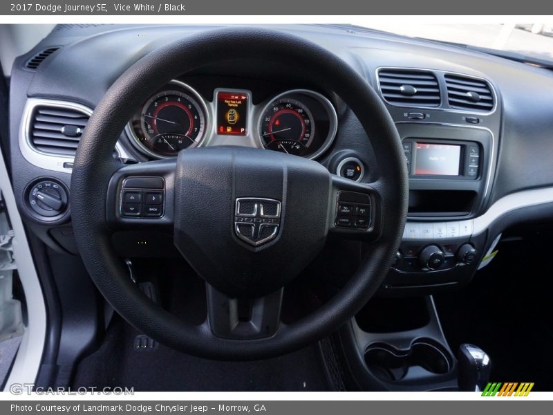 Vice White / Black 2017 Dodge Journey SE