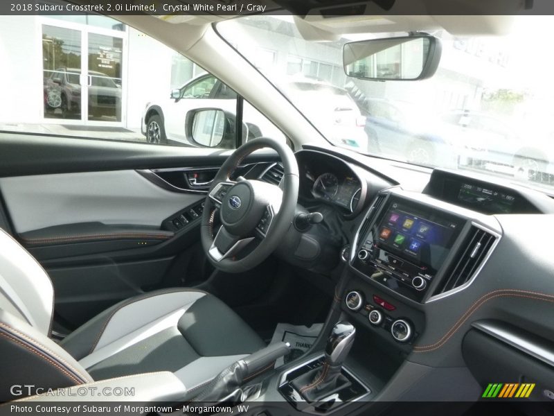 Crystal White Pearl / Gray 2018 Subaru Crosstrek 2.0i Limited