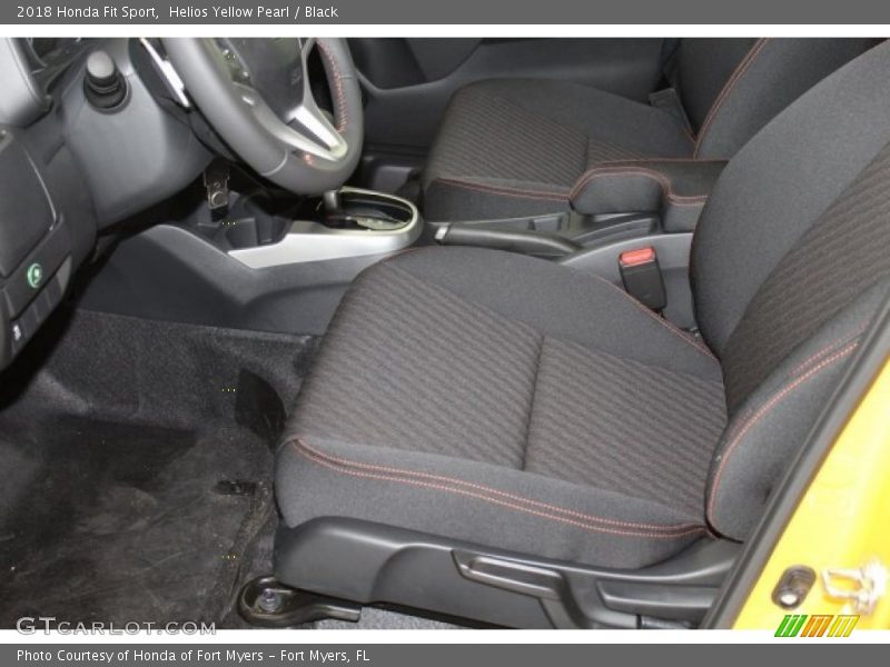 Helios Yellow Pearl / Black 2018 Honda Fit Sport