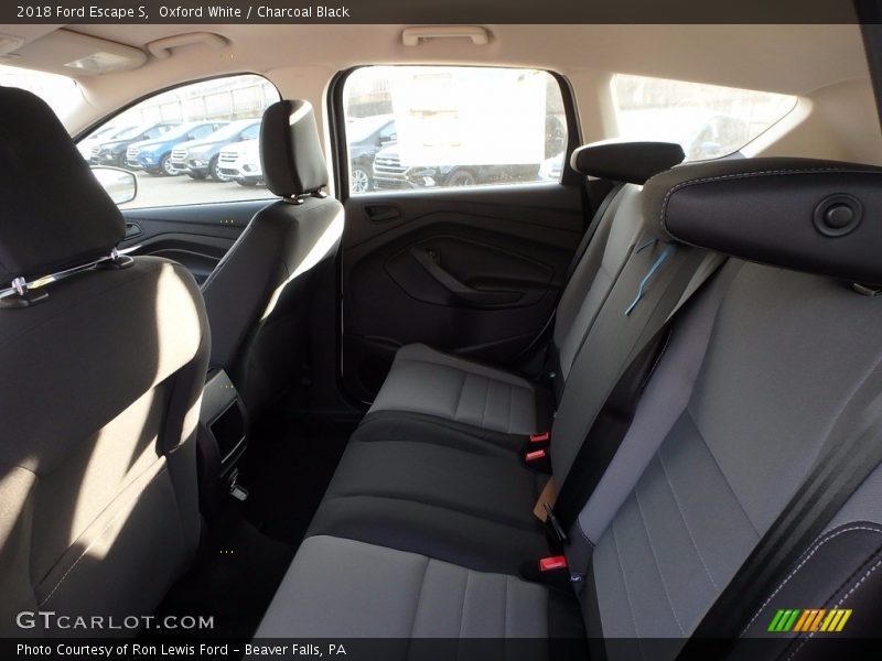 Oxford White / Charcoal Black 2018 Ford Escape S