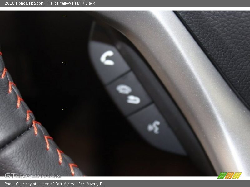 Helios Yellow Pearl / Black 2018 Honda Fit Sport