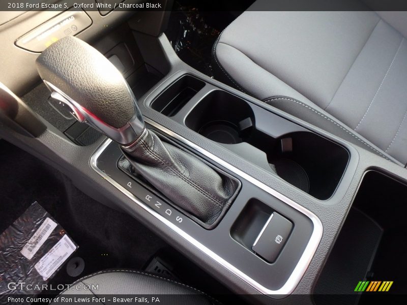 Oxford White / Charcoal Black 2018 Ford Escape S