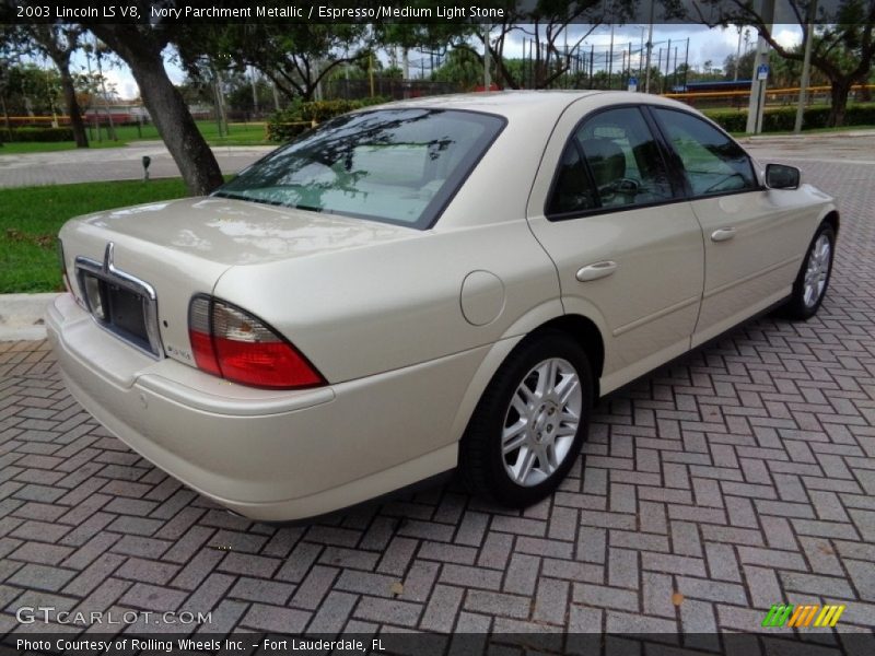Ivory Parchment Metallic / Espresso/Medium Light Stone 2003 Lincoln LS V8