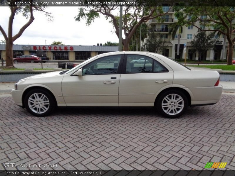 Ivory Parchment Metallic / Espresso/Medium Light Stone 2003 Lincoln LS V8