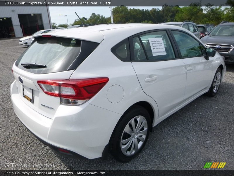 Crystal White Pearl / Black 2018 Subaru Impreza 2.0i 5-Door