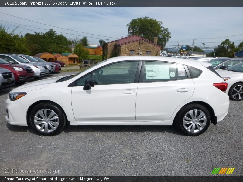 Crystal White Pearl / Black 2018 Subaru Impreza 2.0i 5-Door