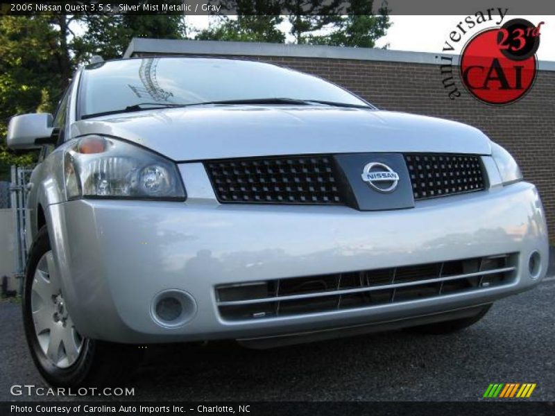 Silver Mist Metallic / Gray 2006 Nissan Quest 3.5 S