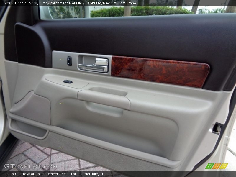 Ivory Parchment Metallic / Espresso/Medium Light Stone 2003 Lincoln LS V8