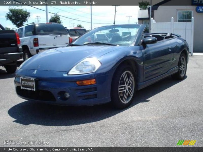 Flash Blue Pearl / Midnight 2003 Mitsubishi Eclipse Spyder GTS