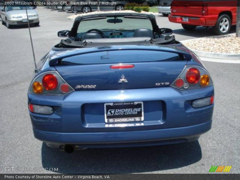 Flash Blue Pearl / Midnight 2003 Mitsubishi Eclipse Spyder GTS