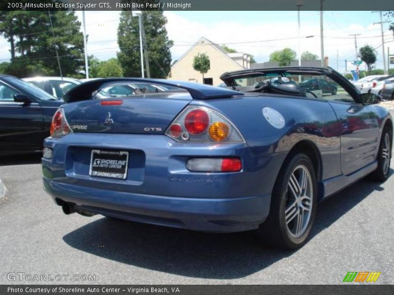 Flash Blue Pearl / Midnight 2003 Mitsubishi Eclipse Spyder GTS