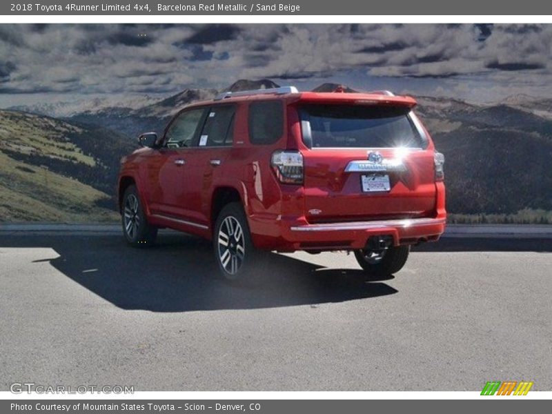 Barcelona Red Metallic / Sand Beige 2018 Toyota 4Runner Limited 4x4