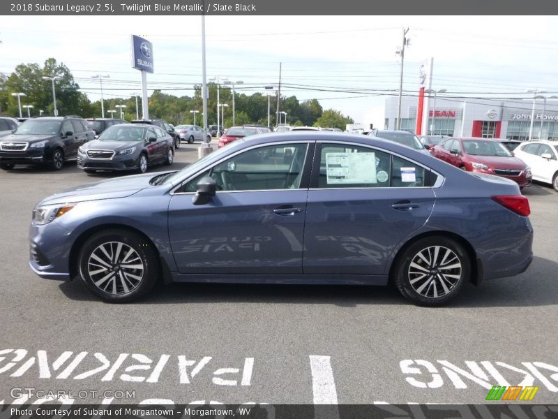 Twilight Blue Metallic / Slate Black 2018 Subaru Legacy 2.5i