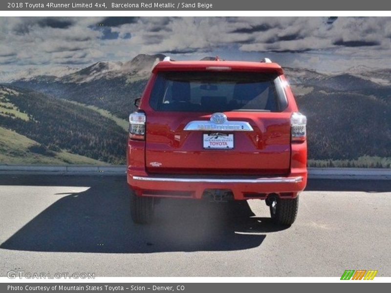 Barcelona Red Metallic / Sand Beige 2018 Toyota 4Runner Limited 4x4