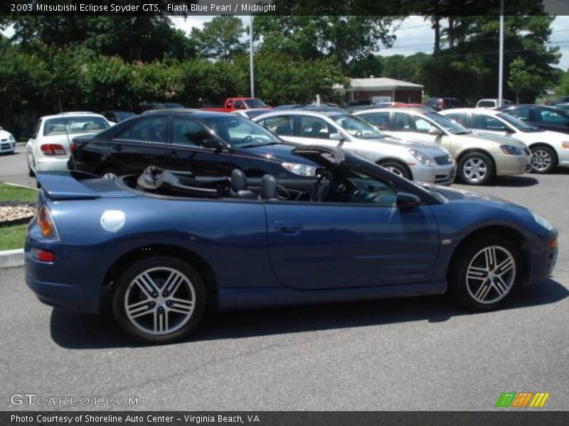 Flash Blue Pearl / Midnight 2003 Mitsubishi Eclipse Spyder GTS
